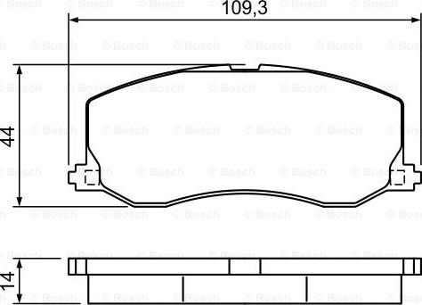 BOSCH 0 986 495 382 - Komplet Pločica, disk-kočnica www.molydon.hr