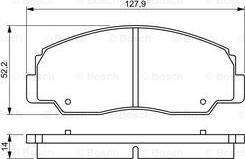 BOSCH 0 986 495 339 - Komplet Pločica, disk-kočnica www.molydon.hr