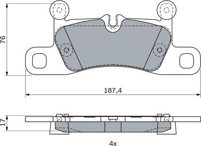 BOSCH 0 986 495 371 - Komplet Pločica, disk-kočnica www.molydon.hr