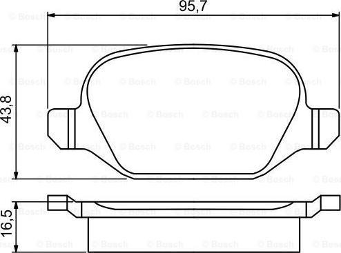 BOSCH 0 986 495 291 - Komplet Pločica, disk-kočnica www.molydon.hr