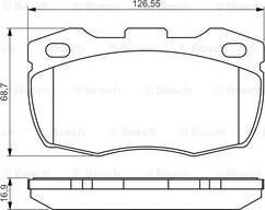 BOSCH 0 986 495 269 - Komplet Pločica, disk-kočnica www.molydon.hr