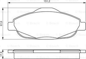 BOSCH 0 986 495 266 - Komplet Pločica, disk-kočnica www.molydon.hr