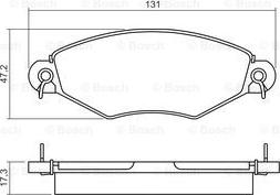 BOSCH 0 986 495 260 - Komplet Pločica, disk-kočnica www.molydon.hr