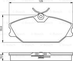 BOSCH 0 986 495 262 - Komplet Pločica, disk-kočnica www.molydon.hr