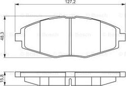 BOSCH 0 986 495 224 - Komplet Pločica, disk-kočnica www.molydon.hr