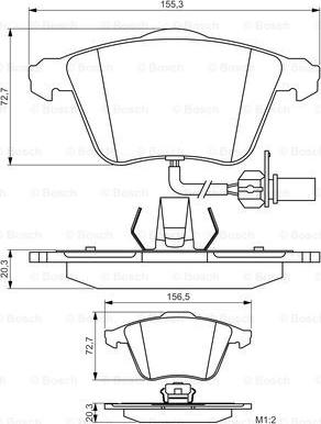 BOSCH 0 986 495 272 - Komplet Pločica, disk-kočnica www.molydon.hr