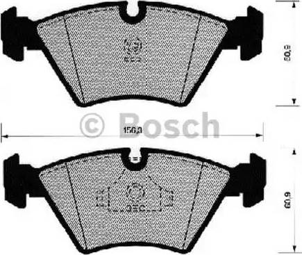 BOSCH 0 986 490 641 - Komplet Pločica, disk-kočnica www.molydon.hr