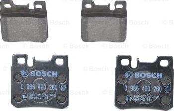 BOSCH 0 986 490 260 - Komplet Pločica, disk-kočnica www.molydon.hr