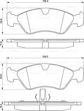 BOSCH 0 986 491 900 - Komplet Pločica, disk-kočnica www.molydon.hr