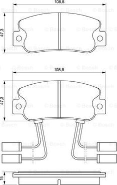 BOSCH 0 986 491 330 - Komplet Pločica, disk-kočnica www.molydon.hr