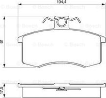 BOSCH 0 986 491 700 - Komplet Pločica, disk-kočnica www.molydon.hr