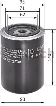 BOSCH 0 986 452 001 - Filter za ulje www.molydon.hr