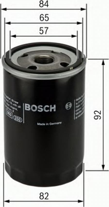 BOSCH 0 986 452 015 - Filter za ulje www.molydon.hr