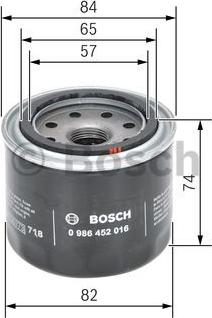 BOSCH 0 986 452 016 - Filter za ulje www.molydon.hr