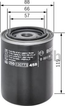 BOSCH 0 986 452 020 - Filter za ulje www.molydon.hr