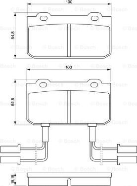 BOSCH 0 986 469 441 - Komplet Pločica, disk-kočnica www.molydon.hr