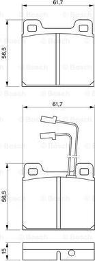 BOSCH 0 986 469 111 - Komplet Pločica, disk-kočnica www.molydon.hr