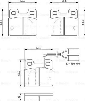 BOSCH 0 986 469 120 - Komplet Pločica, disk-kočnica www.molydon.hr