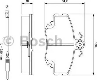 BOSCH 0 986 469 371 - Komplet Pločica, disk-kočnica www.molydon.hr