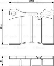 BOSCH 0 986 464 372 - Komplet Pločica, disk-kočnica www.molydon.hr