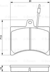 BOSCH 0 986 465 941 - Komplet Pločica, disk-kočnica www.molydon.hr