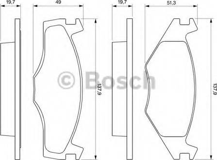 BOSCH 0 986 465 961 - Komplet Pločica, disk-kočnica www.molydon.hr