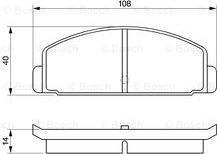 BOSCH 0 986 465 931 - Komplet Pločica, disk-kočnica www.molydon.hr