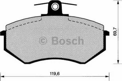 BOSCH 0 986 466 699 - Komplet Pločica, disk-kočnica www.molydon.hr