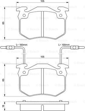 BOSCH 0 986 466 311 - Komplet Pločica, disk-kočnica www.molydon.hr