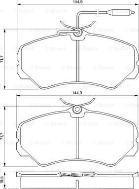 BOSCH 0 986 460 998 - Komplet Pločica, disk-kočnica www.molydon.hr