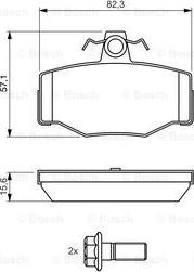 BOSCH 0 986 460 993 - Komplet Pločica, disk-kočnica www.molydon.hr