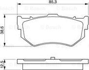 BOSCH 0 986 460 992 - Komplet Pločica, disk-kočnica www.molydon.hr