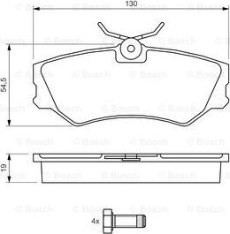 BOSCH 0 986 460 941 - Komplet Pločica, disk-kočnica www.molydon.hr