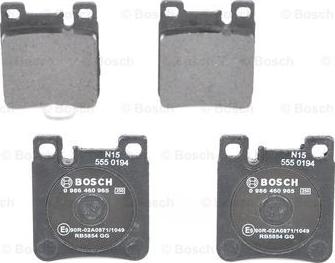 BOSCH 0 986 460 965 - Komplet Pločica, disk-kočnica www.molydon.hr