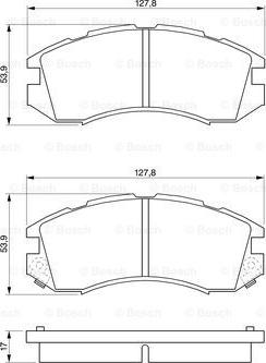 BOSCH 0 986 460 984 - Komplet Pločica, disk-kočnica www.molydon.hr