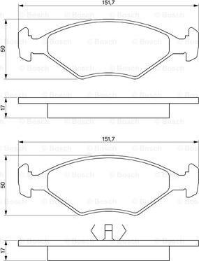 BOSCH 0 986 460 986 - Komplet Pločica, disk-kočnica www.molydon.hr