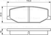 BOSCH 0 986 460 935 - Komplet Pločica, disk-kočnica www.molydon.hr