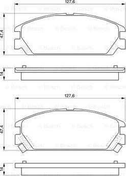 BOSCH 0 986 460 936 - Komplet Pločica, disk-kočnica www.molydon.hr