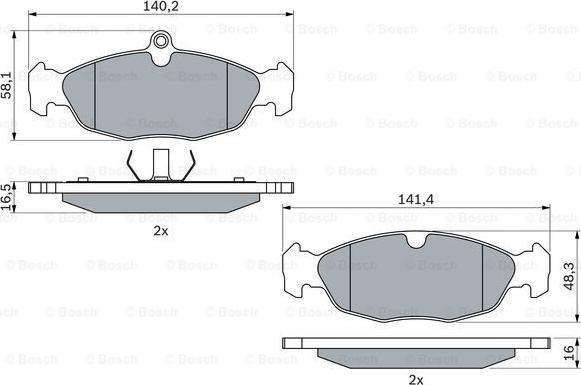 BOSCH 0 986 460 938 - Komplet Pločica, disk-kočnica www.molydon.hr