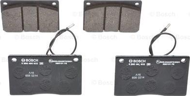 BOSCH 0 986 460 932 - Komplet Pločica, disk-kočnica www.molydon.hr