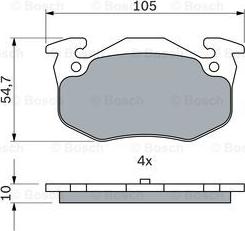 BOSCH 0 986 460 970 - Komplet Pločica, disk-kočnica www.molydon.hr