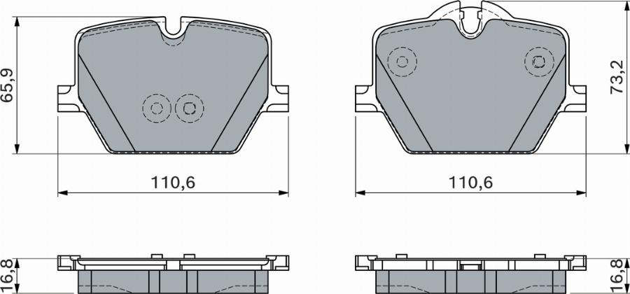 BOSCH 0 986 460 057 - Komplet Pločica, disk-kočnica www.molydon.hr