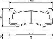 BOSCH 0 986 460 080 - Komplet Pločica, disk-kočnica www.molydon.hr