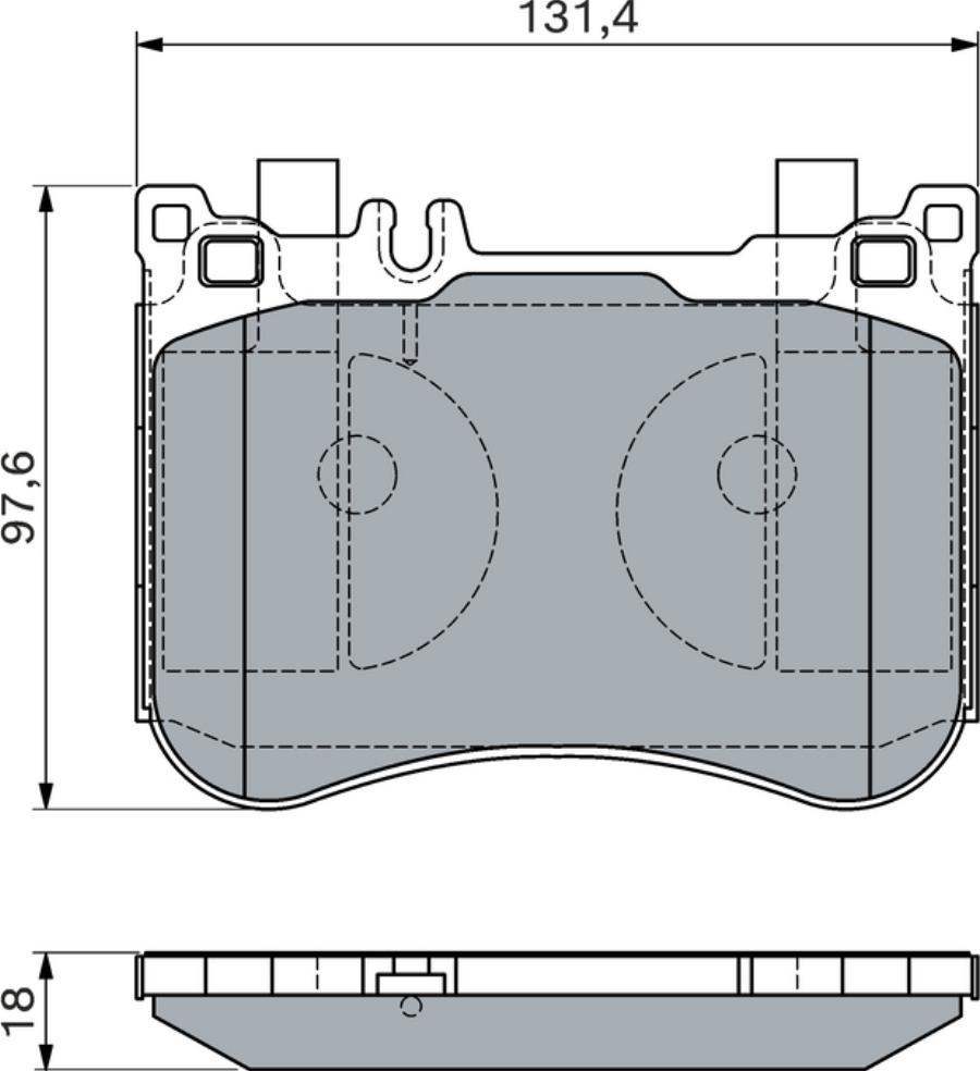 BOSCH 0 986 460 124 - Komplet Pločica, disk-kočnica www.molydon.hr