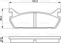 BOSCH 0 986 461 146 - Komplet Pločica, disk-kočnica www.molydon.hr