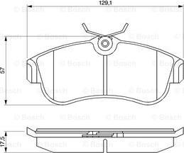 BOSCH 0 986 461 147 - Komplet Pločica, disk-kočnica www.molydon.hr