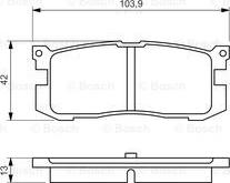 BOSCH 0 986 461 138 - Komplet Pločica, disk-kočnica www.molydon.hr