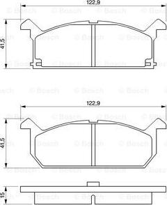 BOSCH 0 986 461 751 - Komplet Pločica, disk-kočnica www.molydon.hr