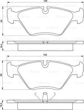 BOSCH 0 986 461 752 - Komplet Pločica, disk-kočnica www.molydon.hr