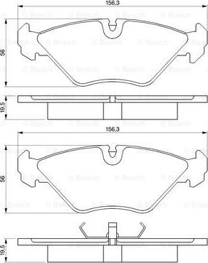 BOSCH 0 986 461 766 - Komplet Pločica, disk-kočnica www.molydon.hr